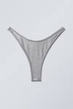 Glänzender Schimmer - Brazilian-Mini-Bikinihose mit Glitzer - 0