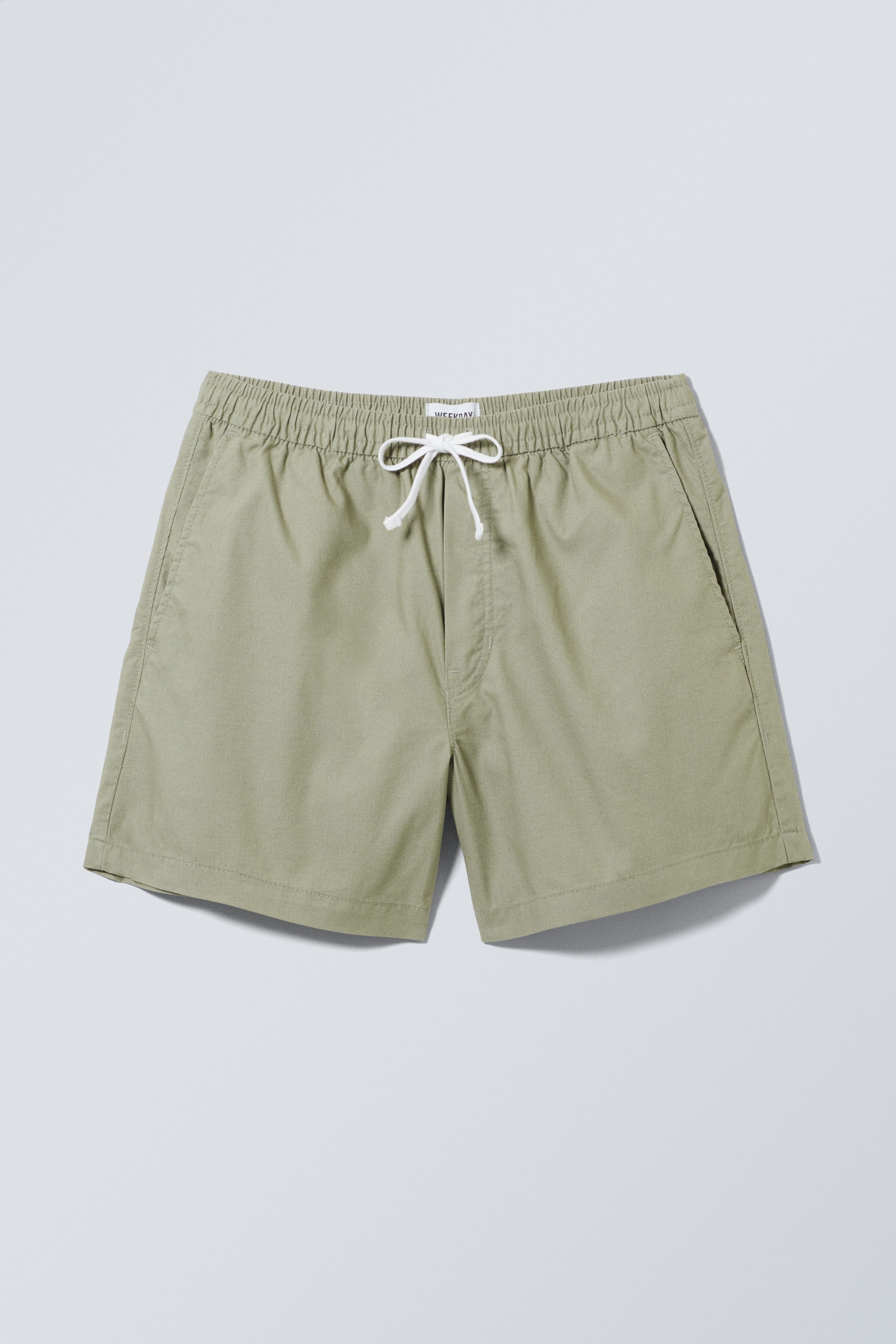 Light Dusty Khaki - Regular Oxford Shorts - 0