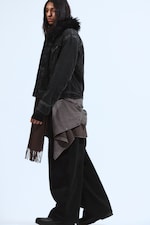 Risso Black - Black - Padded Denim Jacket - 6