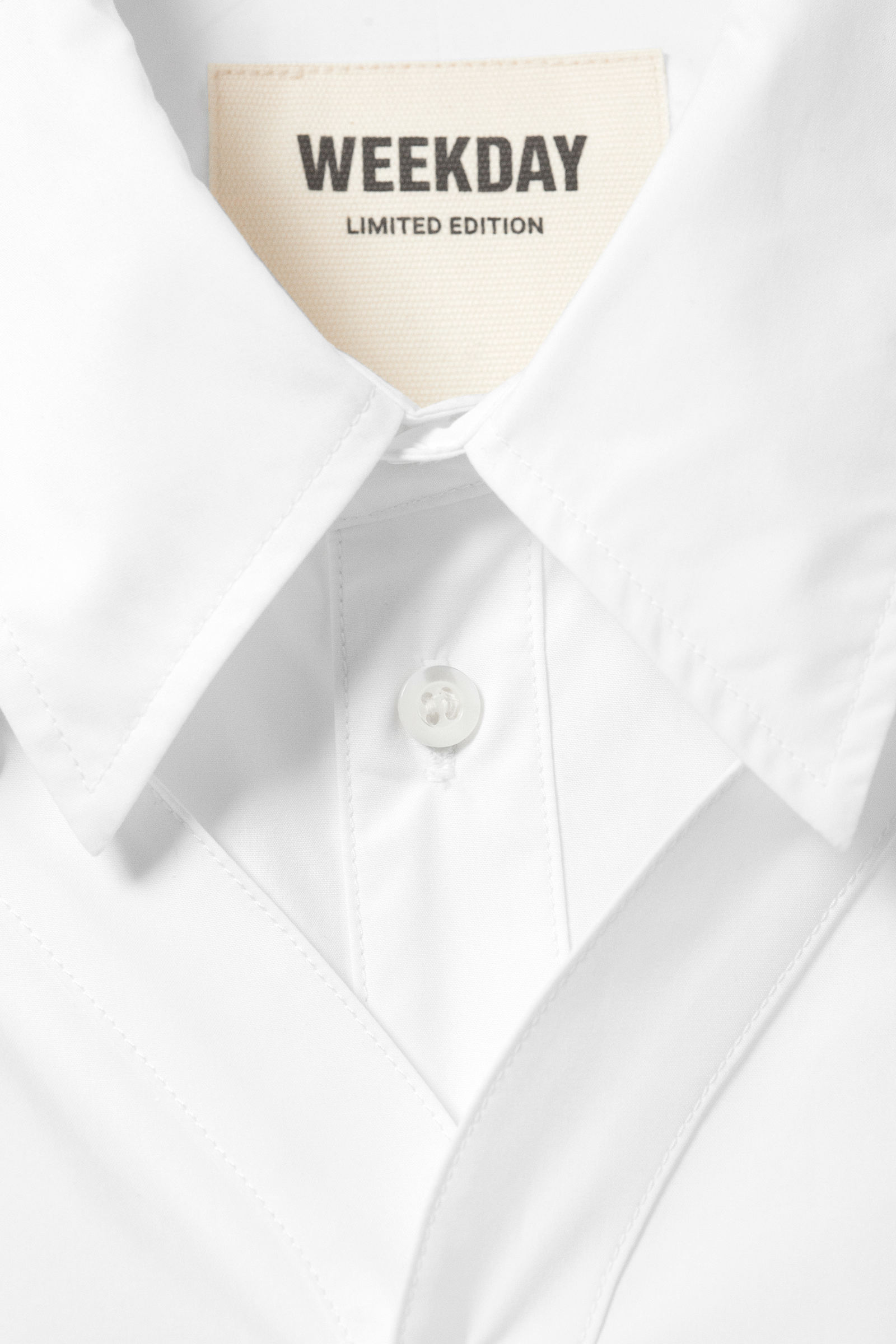 double-layered oversized shirt - White | Weekday WW