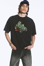 Washed Black - Gorillaz T-shirt i avslappnad boxig passform - 3