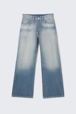 Whiped blue - Looser jeans met normale taille en wijde pijpen - 4