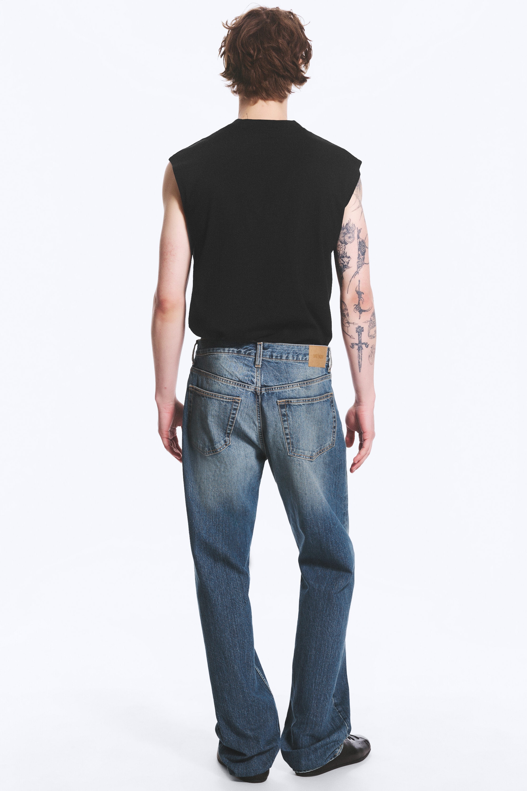 Radio Blue - Mellomblå - Space avslappet rett jeans med mellomhøyt liv - 4