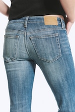 Oyster Blue - Mittelblau - Luna Low Waist Skinny Bootcut Jeans - 3