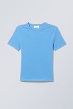 Bleu vif - T-Shirt slim - 0