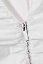 White - Gerafftes Zip-Top mit V-Ausschnitt - 5
