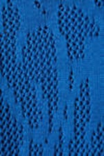 Bright Blue - Knitted Cotton Zip Cardigan - 5