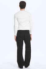 Black Rinse - Noir - SPACE JEAN TAILLE MI-HAUTE COUPE DROITE DÉCONTRACTÉE - 4