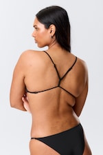 Black - Racerback Triangle Bikini Top - 2