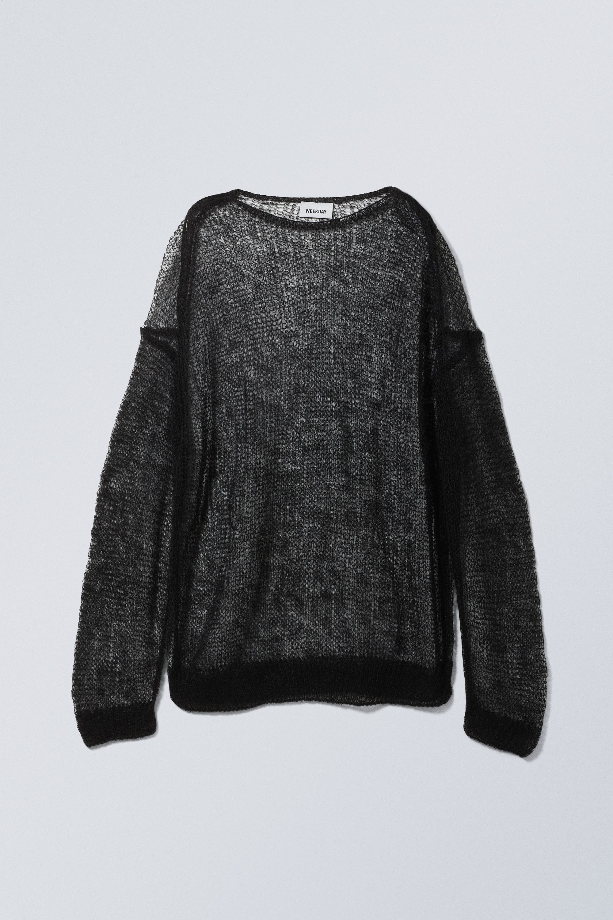 tilly transparent sweater - Black | Weekday WW