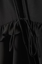 Black - Frilled Strap Top - 1