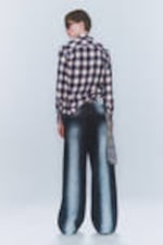 Blaues Spray - Looser – Weite Jeans mit normaler Taille - 2