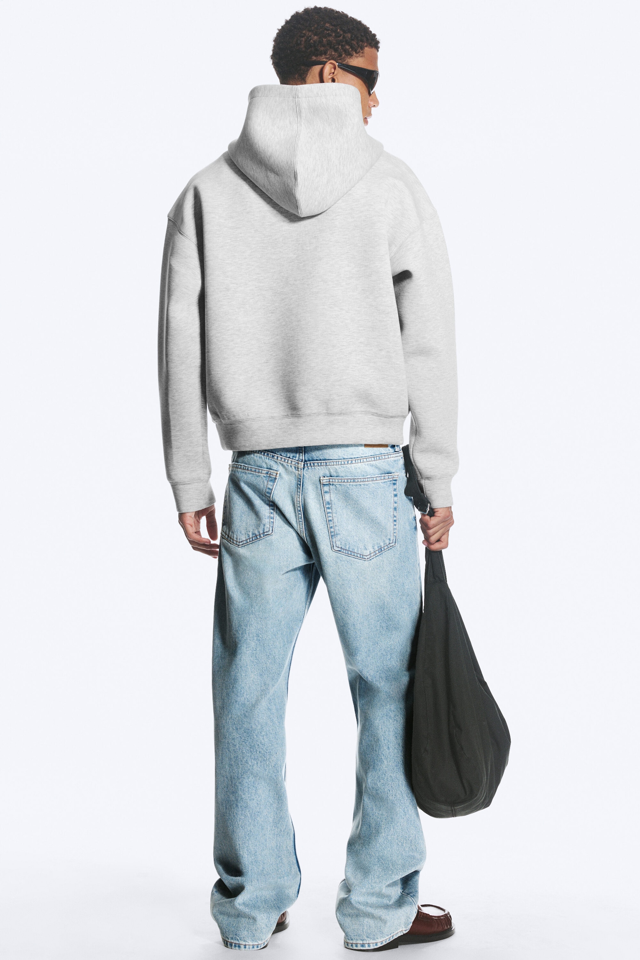 Hellgrau meliert - Simon – Scuba-Hoodie - 1