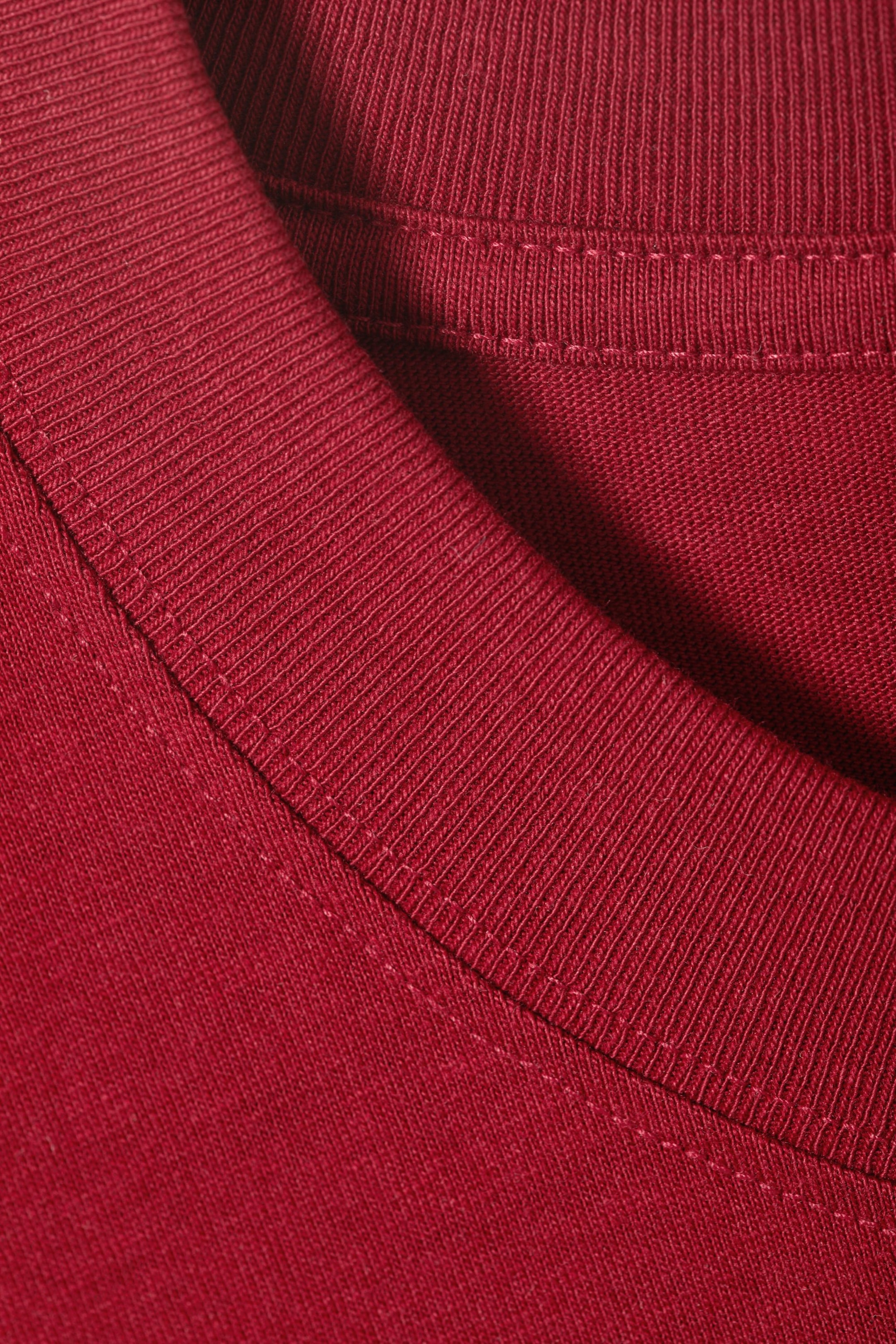 Red - Relaxed Midweight T-shirt - 1