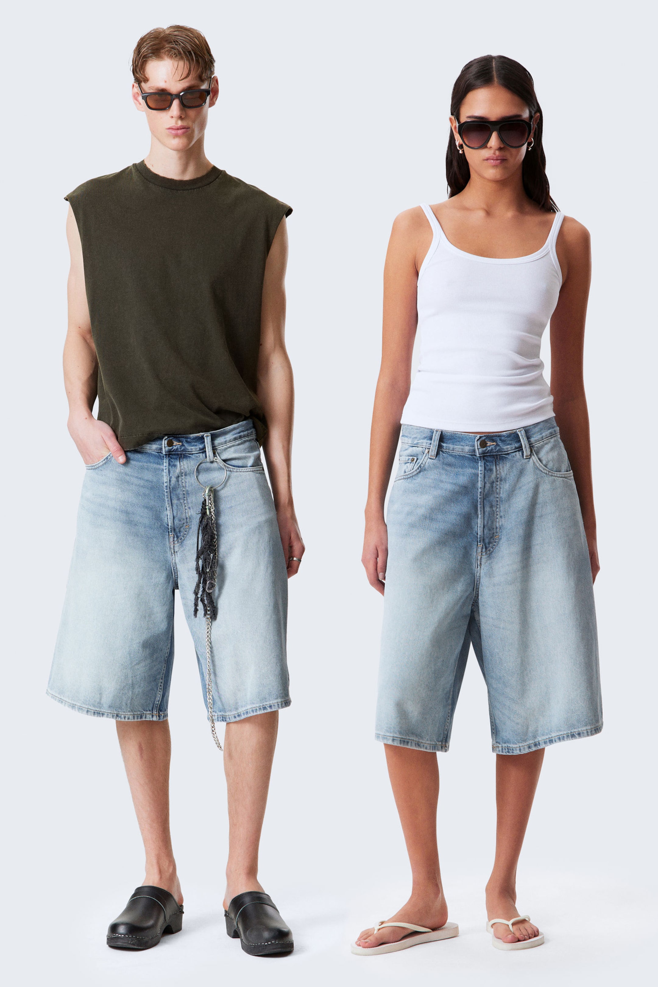 #79829D - Lockere Baggy-Jeansshorts Astro - 1