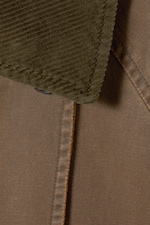 Dunkles Taupe - Gewachster Mantel Jones - 1
