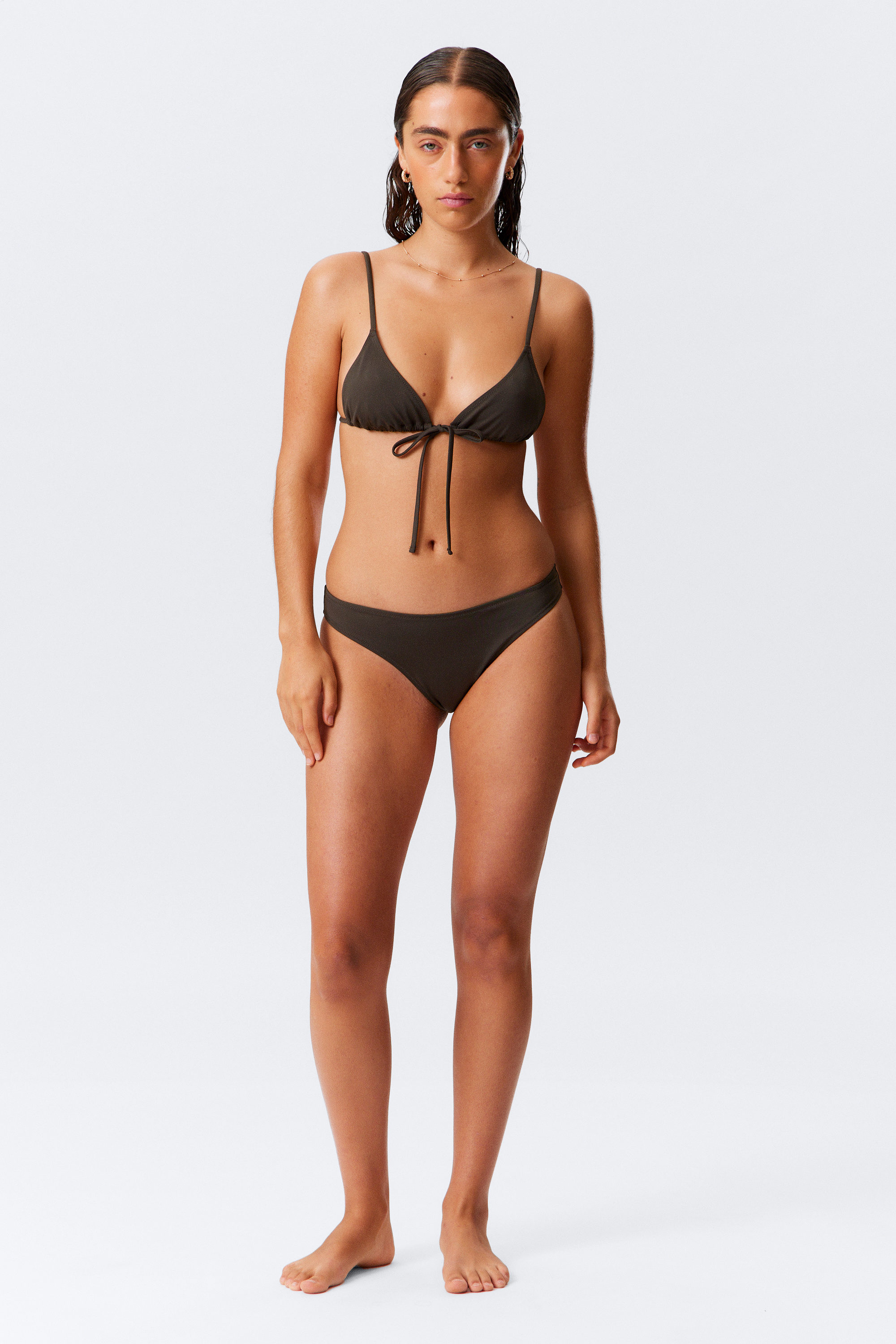 Dark Brown - Scoop Bikini Bottoms - 2