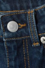 Sapphire Blue - Dark Blue - Rowe Super High Waisted Regular Straight Leg Jeans - 1