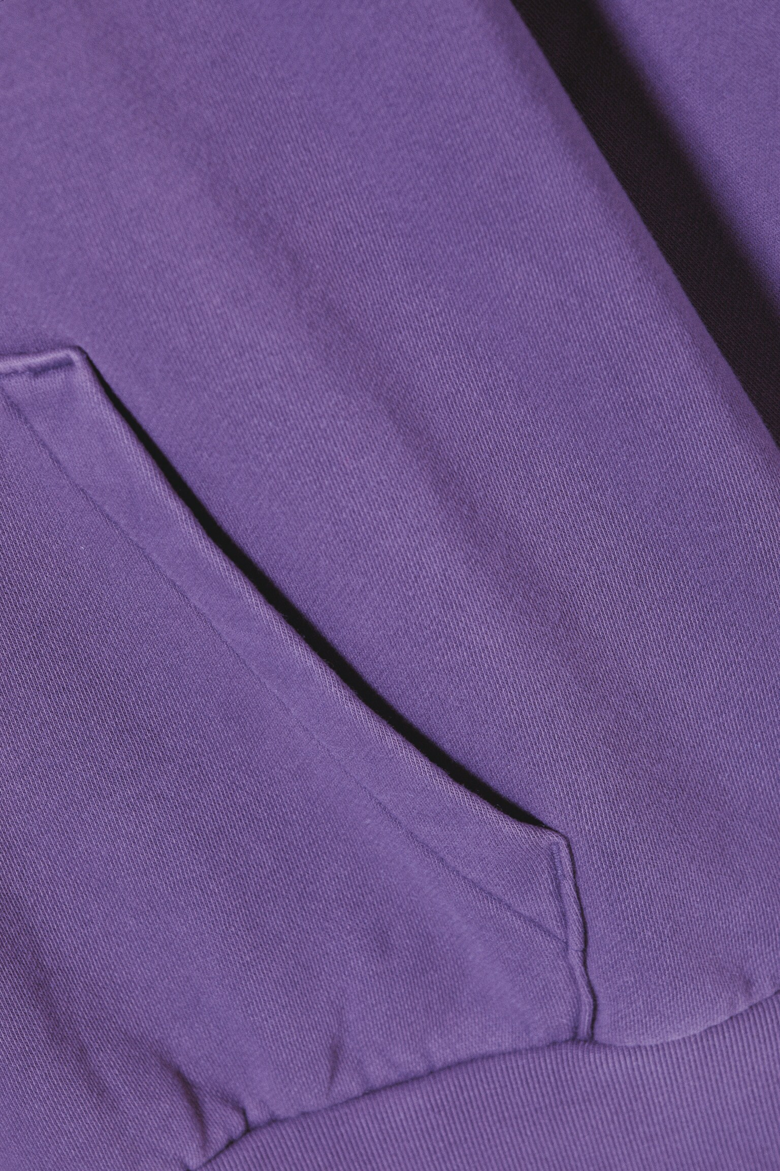 Bluza z kapturem Loose Fit - Fioletowy/Czarny/Grey Melange - 4