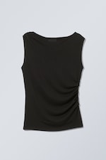Black - Joan Drape Top - 0