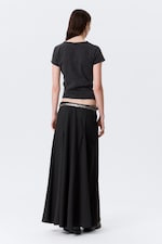 Black - Sci-Fi Print - Slim T-shirt met print en V-hals - 2