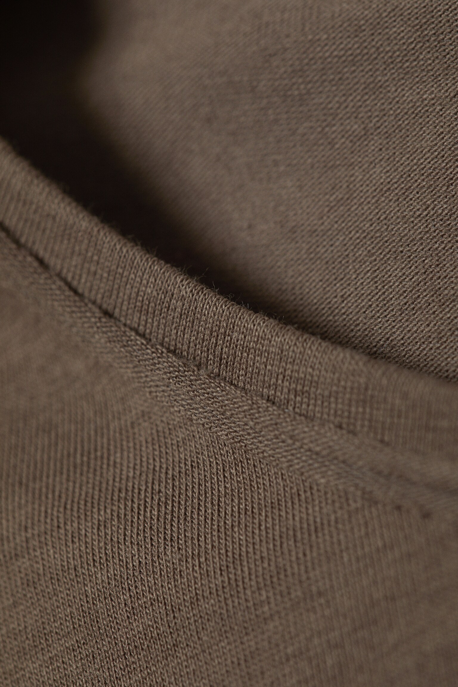 Soft Long-Sleeved Cotton Jersey Top - Dark Mole/White/Petrol - 3