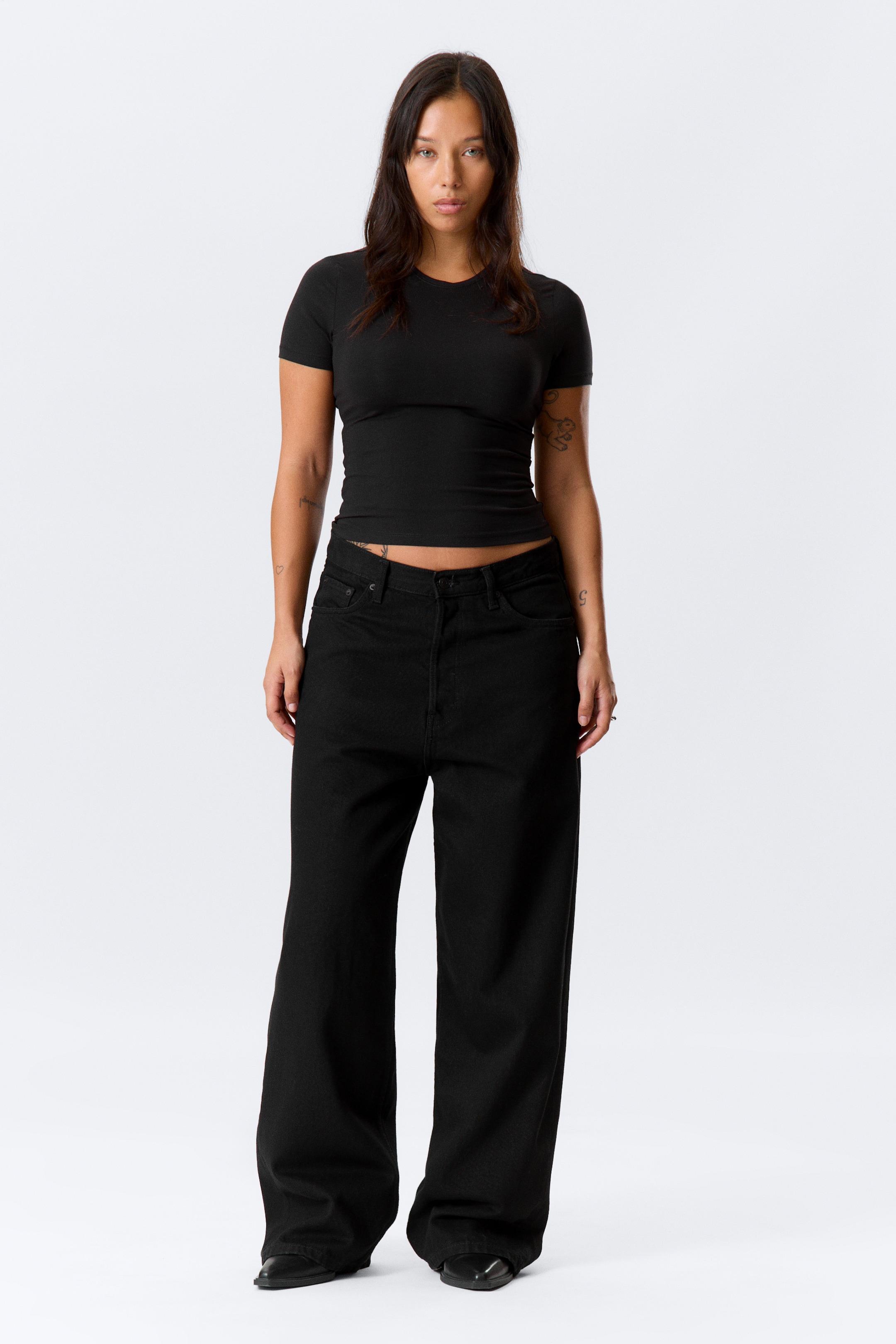 Zobrazit větší obrázek: Astro Loose Baggy Leg Jeans - Černá Rinse - Černá - MUŽI | H&M CZ 3