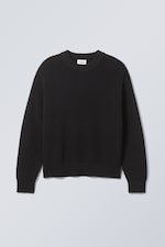 Black - Regular Heavy Knit Sweater - 0
