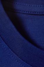 Leuchtendes Blau - Boxy Longsleeve aus Baumwolle - 4