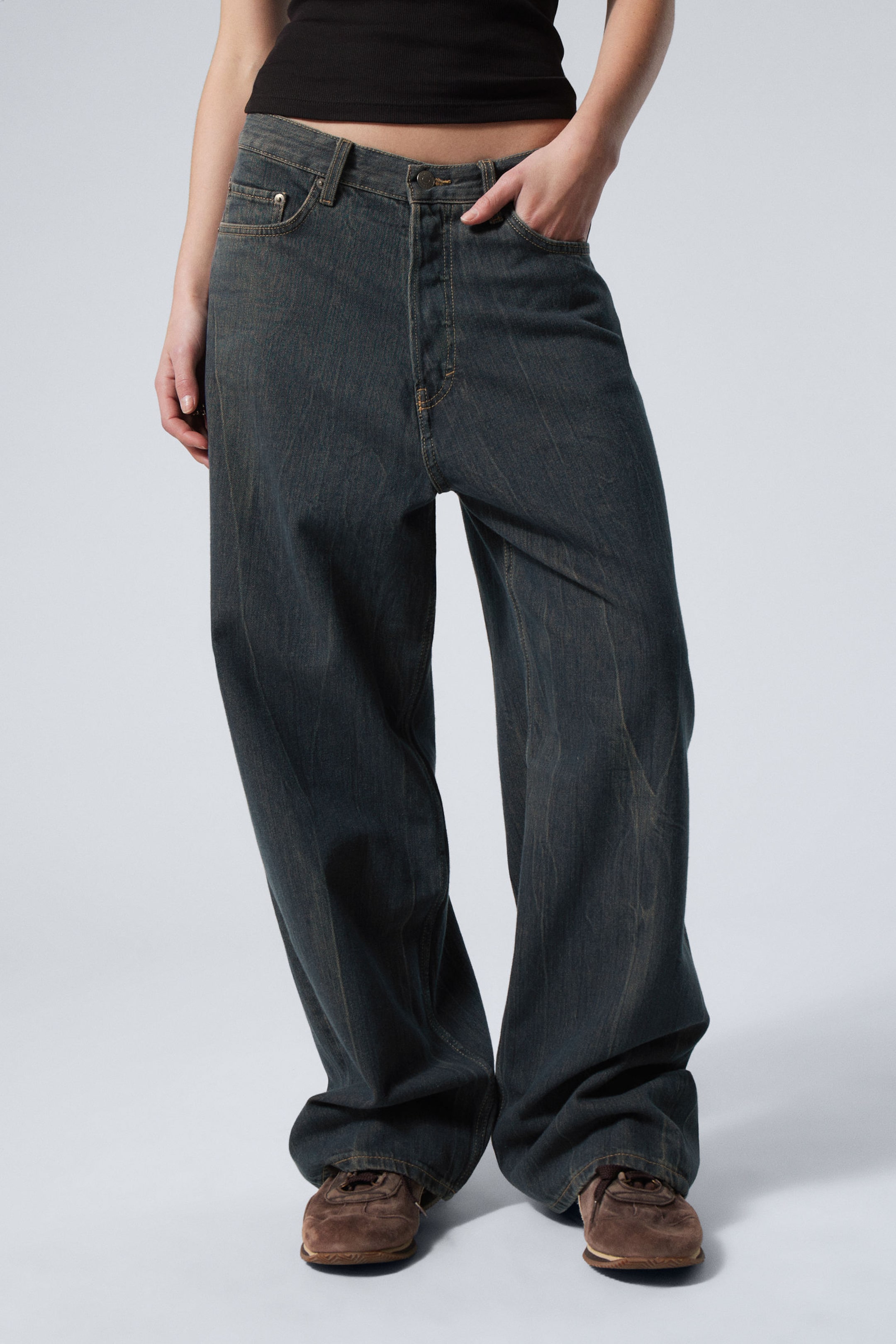 Como Blue - Astro Loose Baggy Leg Jeans - 3