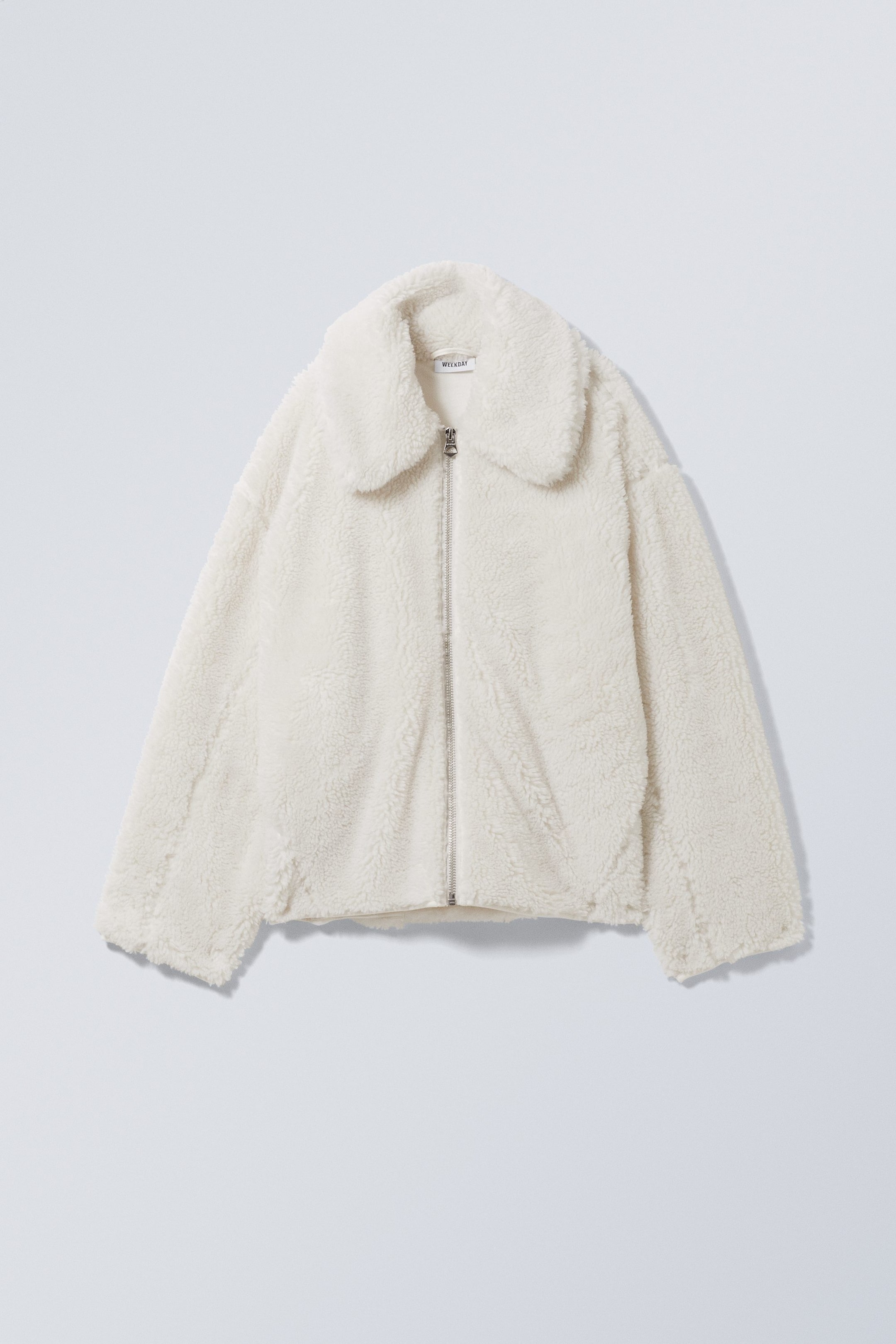 Grauweiß - Teddyfleece-Jacke Demi - 1