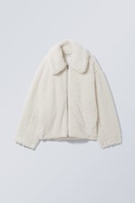 Grauweiß - Teddyfleece-Jacke Demi - 0