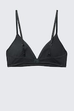 Black - Soft Padded Triangle Bra - 4