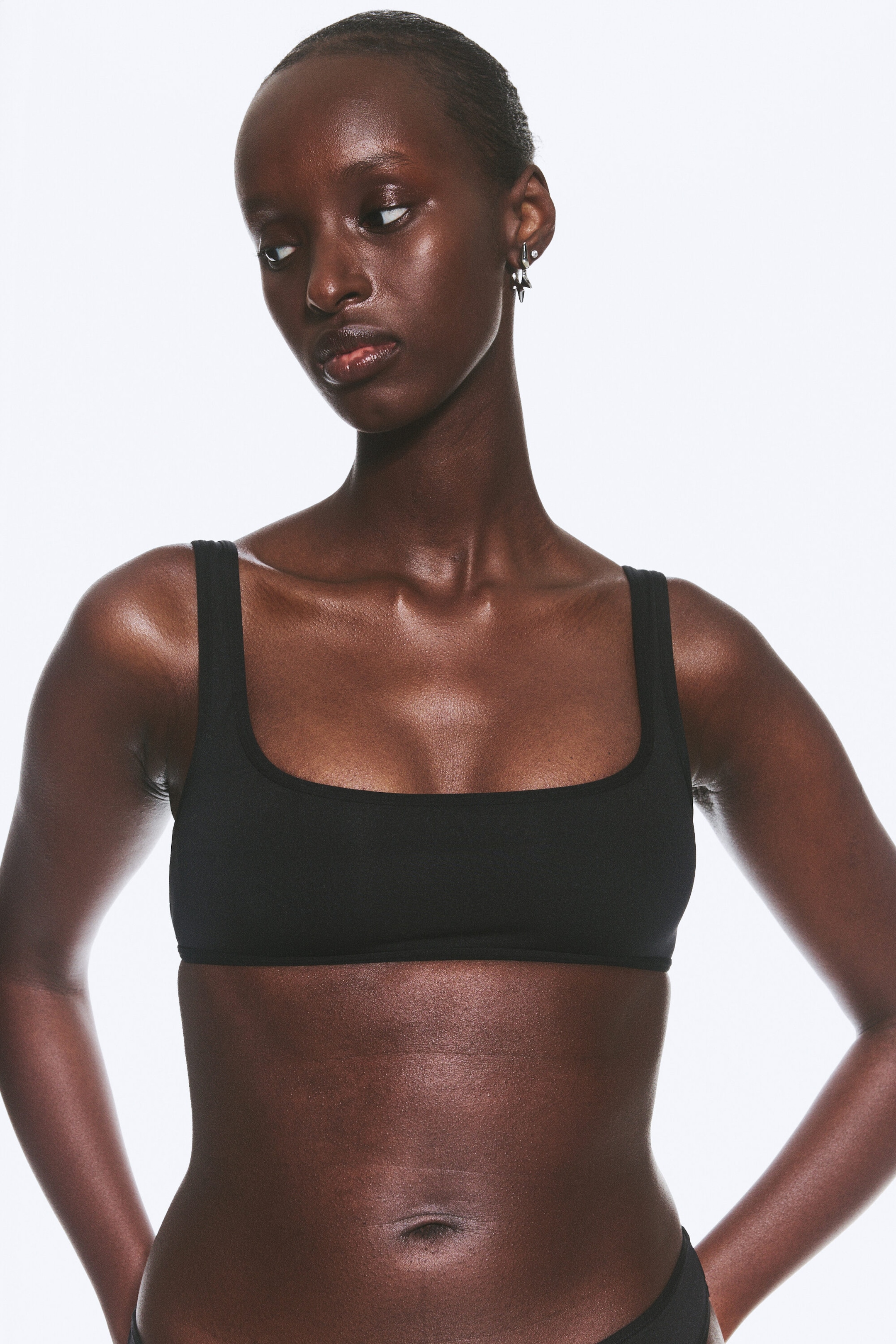 Black - Soul Micro Scooped Soft Bra - 1