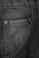 Black Web - Black - Dunno Unisex Loose Fit Carpenter Jorts - 7