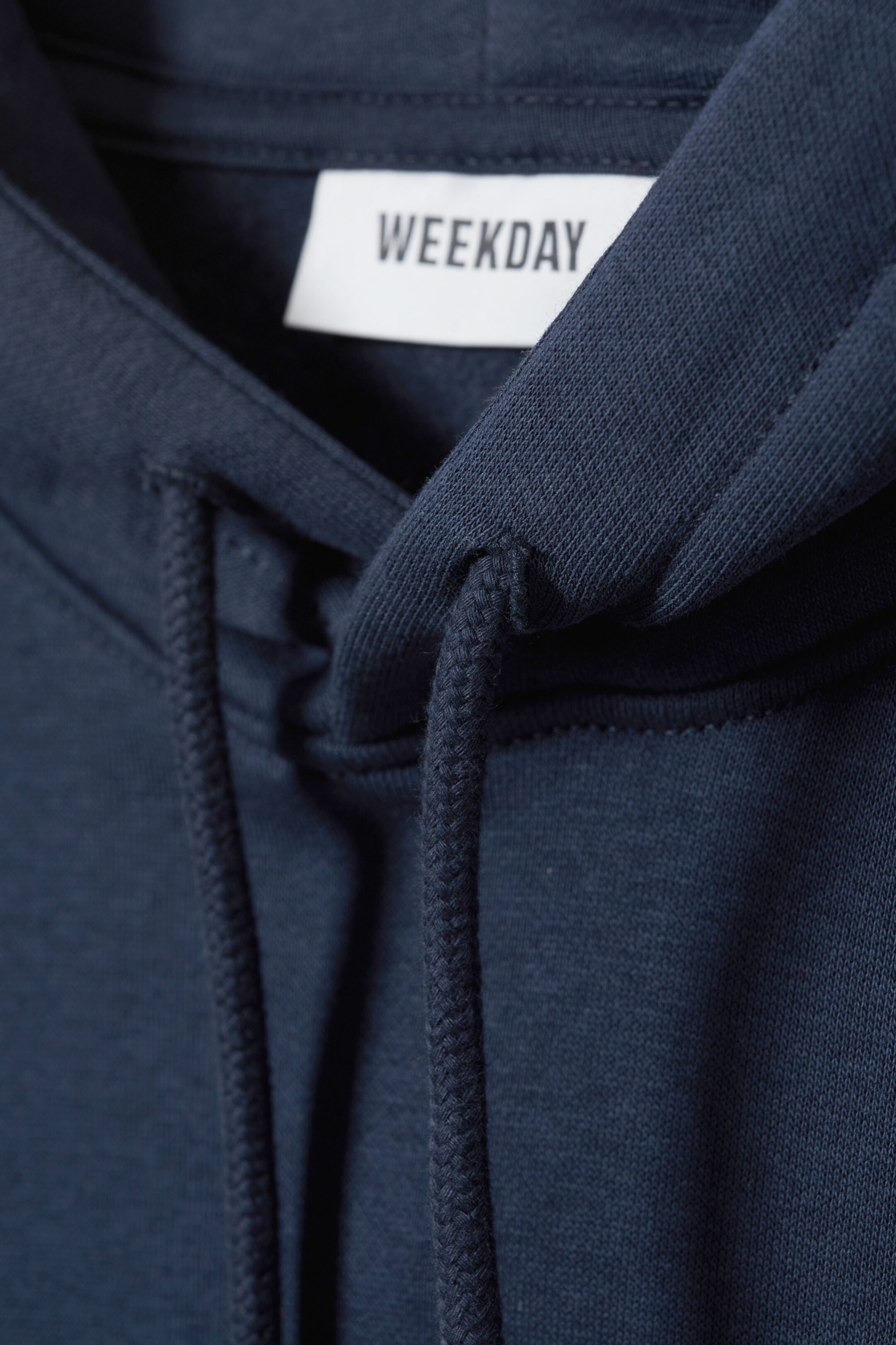 Dunkelblau - Klassischer, mittelschwerer Hoodie - 1