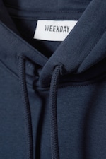 Dunkelblau - Klassischer, mittelschwerer Hoodie - 1