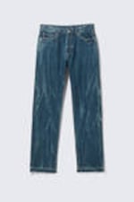 Gnarly Blue - Mittelblau - Space Split-Hem Relaxed Straight Leg Jeans - 6