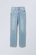 Mittleres Taubenblau - TwigMidSlimStraightJeans - 0