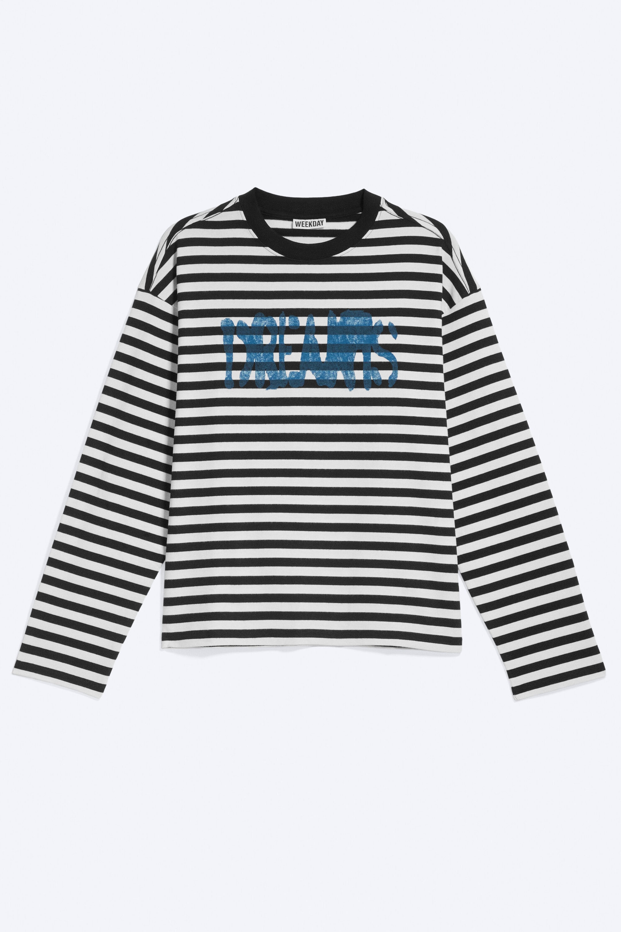Gestreept - Dreams - Geweldig boxy T-shirt met graphic en lange mouwen - 4