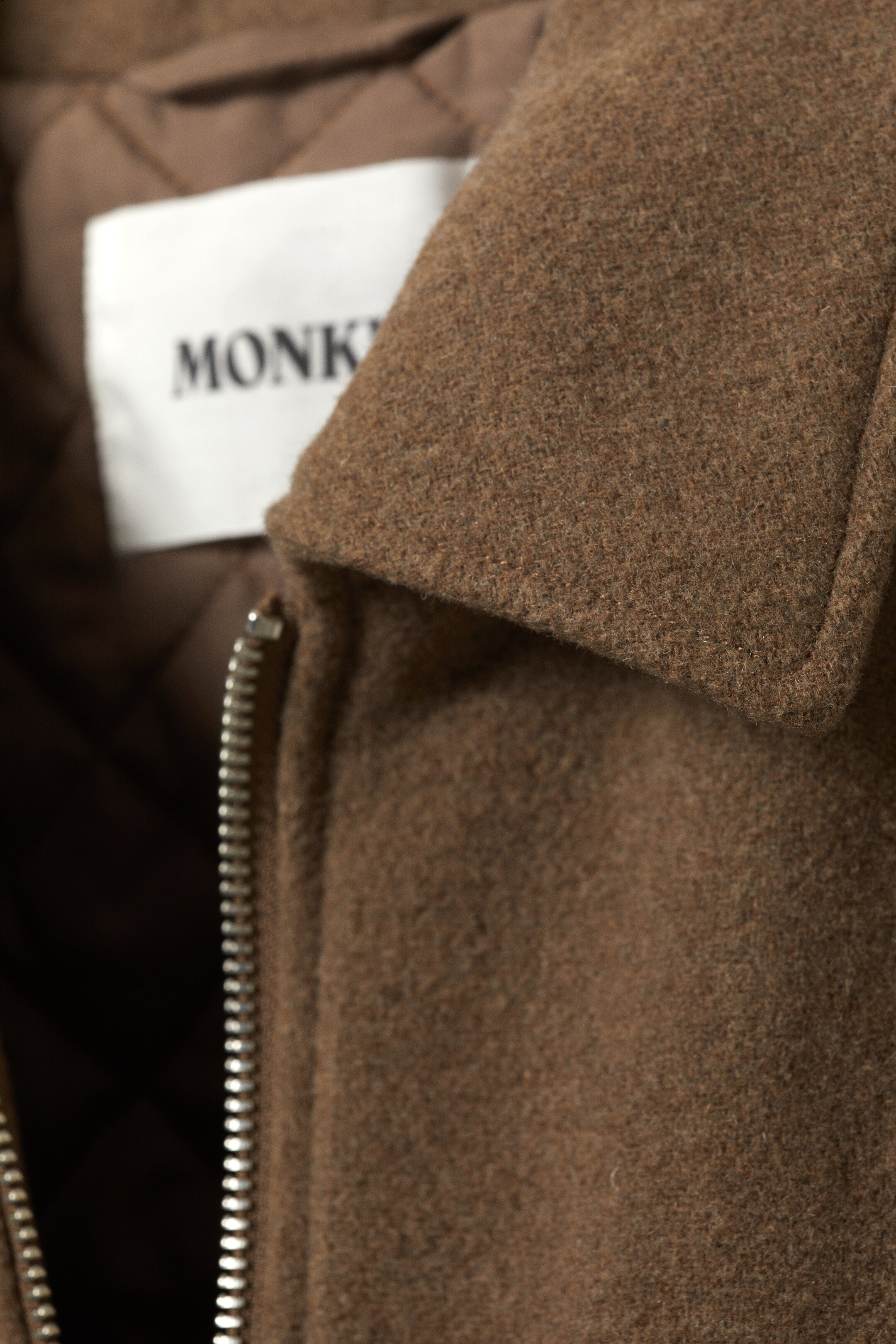 Se større billede: Cropped Boxy Zip Jakke - Soft Brown - DAME | H&M DK 6