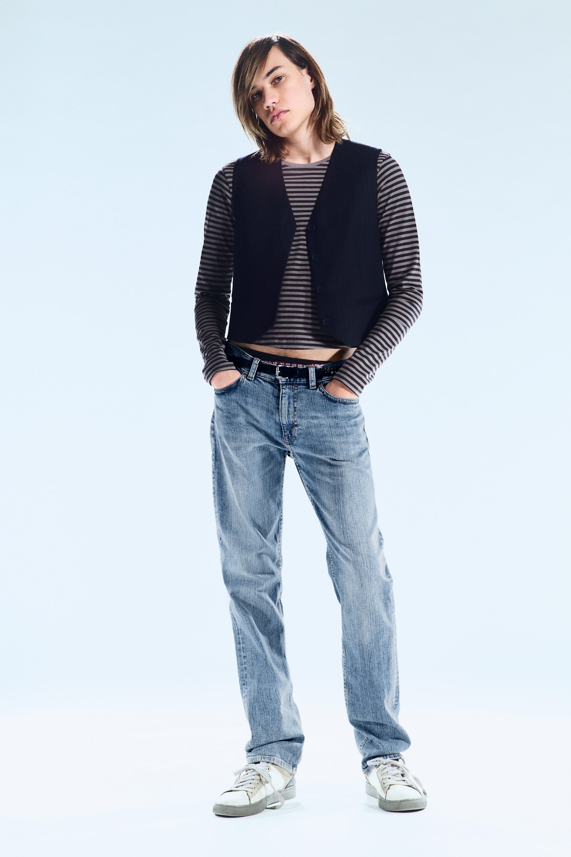 US Blue - Light Blue - Issue Low Waist Slim Tapered Jeans - 2