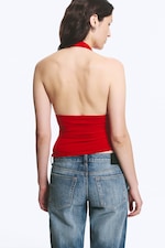 Rouge - Haut dos-nu décolleté - 2