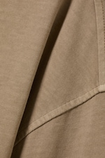 Washed Dark Beige - Oversized Long Sleeve T-shirt - 4