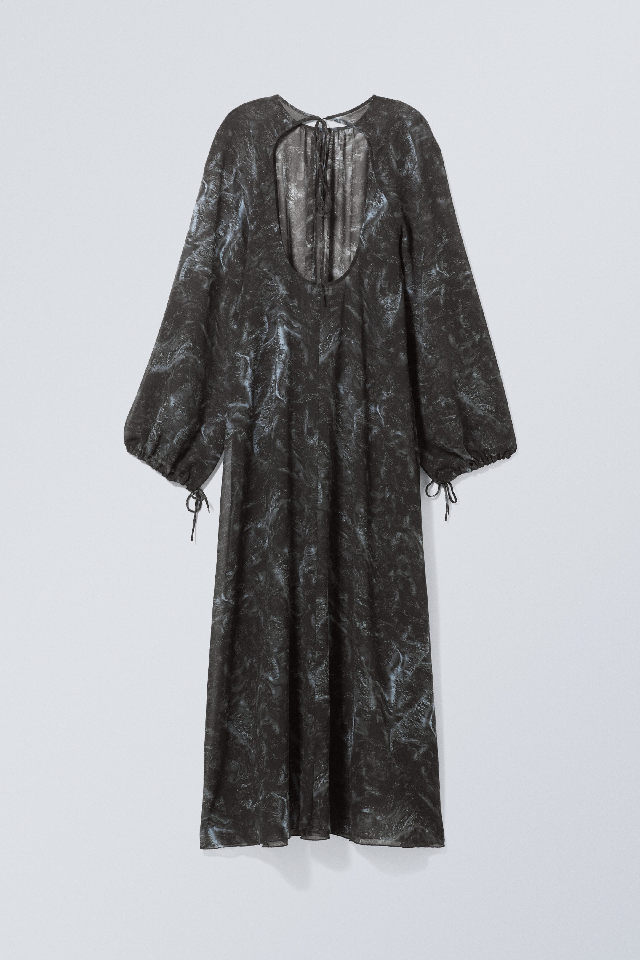 Black Printed Lace - Maeve Oversized Dress - 1