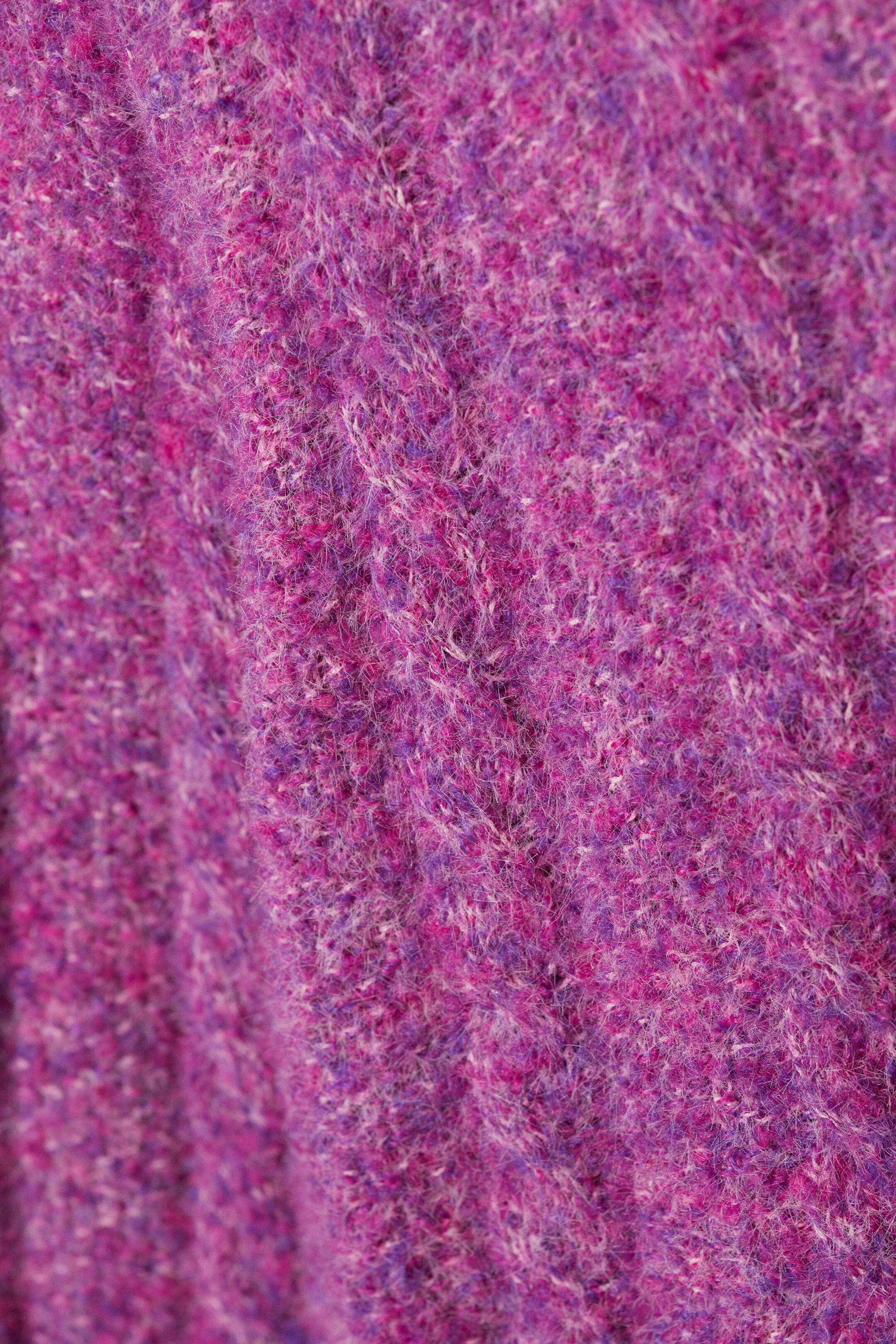 Dark Pink - Jesper Wool Blend Knit Sweater - 1