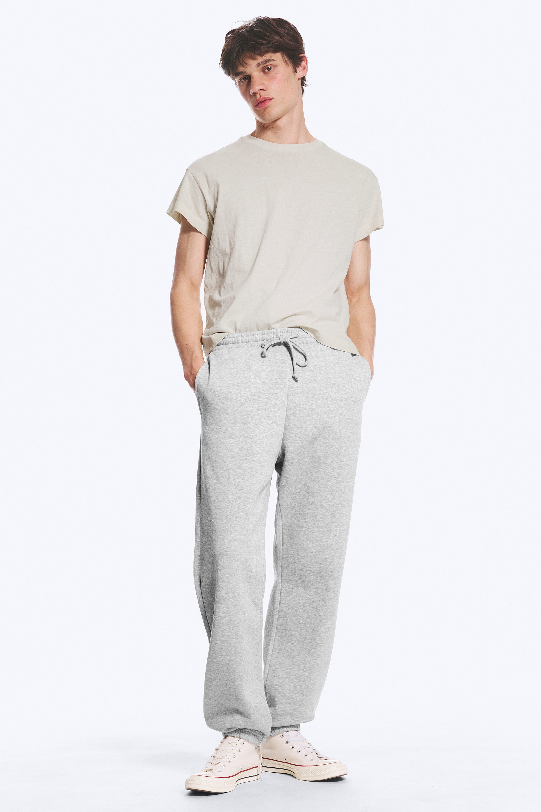 Licht oudgrijs gemêleerd - Classic Sweatpants - 1