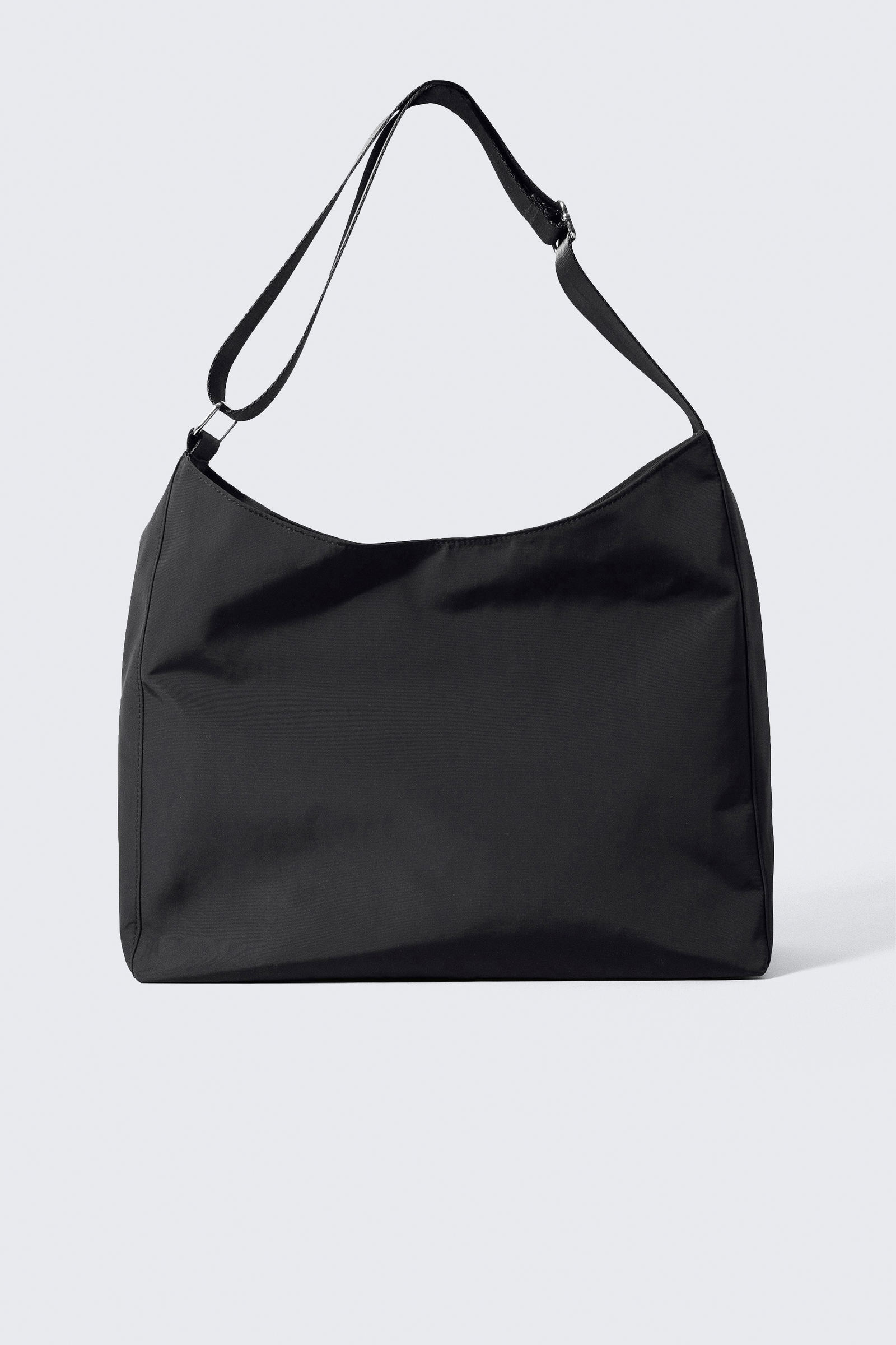 ★ DIAGONAL★ DRAWSTRING LIGHT BAG black DA251B04BK large rectangular drawstring shoulder bag - Black | Monki DK
