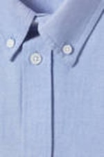 Light Dusty Blue - Loose Fit Short-Sleeved Button-down Shirt - 4