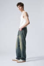 Carson Blue - Mittelblau - Orbit Mid Waist Regular Straight Leg Jeans - 6
